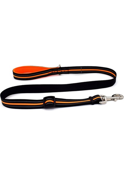 Pet Gecesi Yansıtıcı Çekiş Tasması, Boyut: S, Ayarlanabilir Aralık: 2.0*(100-140CM) (Turuncu) (Yurt Dışından)