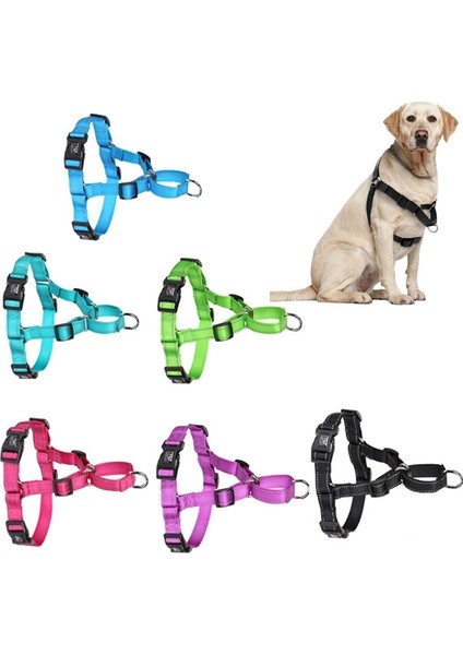 Glow Kalesi Pet Yansıtıcı Naylon Vahşi Göğüs Kayışını Önleme, Boyut: L (Yeşil) (Yurt Dışından)