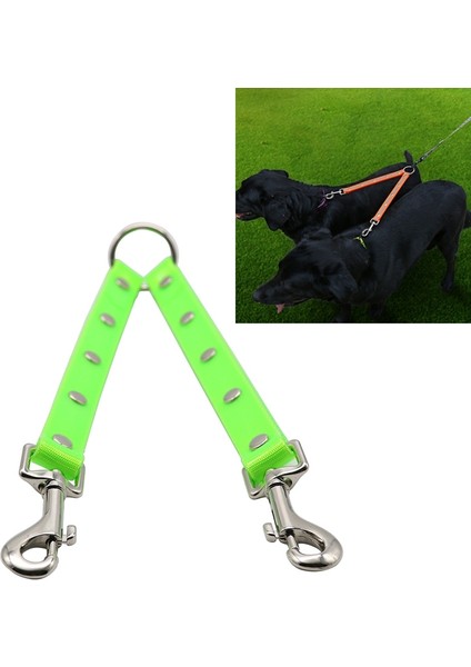 Tpu Malzeme Evcil Köpekleri 2 Içinde 1 Arapsaçsız Çekiş Halat, Uzunluk: 25 cm (Yeşil) (Yurt Dışından)