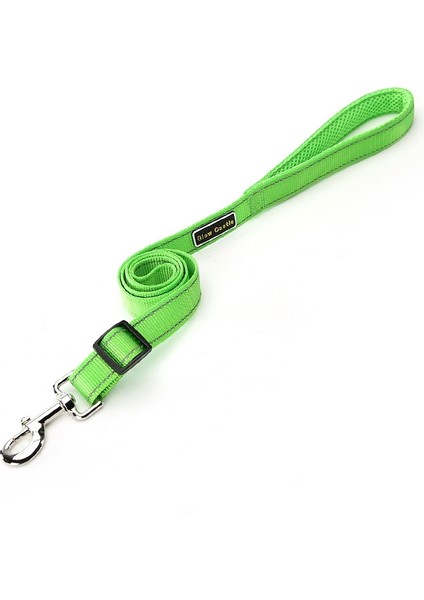 Glow Kalesi Yumuşak Tutar Yansıtıcı Ayarlanabilir Uzunluklu Köpekler Çekiş Halat (Çim Yeşili) (Yurt Dışından)