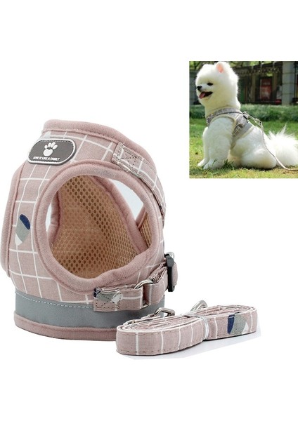 Yansıtıcı ve Nefes Alabilen Yelek Halkı Evcil Hayvan Göğsü Tasması, Boyut: Xs (Pembe Izgara) (Yurt Dışından) modelleri