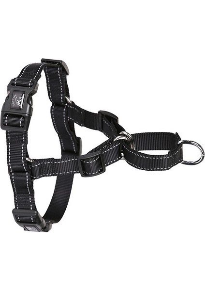 Glow Kalesi Pet Yansıtıcı Naylon Vahşi Göğüs Kayışını Önleme, Boyut: L (Siyah) (Yurt Dışından)