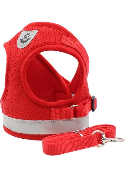 BL-844 Pet Göğüs Kayışları Yansıtıcı Nefes Alabilen Köpek Ipi, Boyut: L (Kırmızı) (Yurt Dışından)
