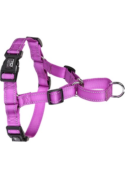 Glow Kalesi Pet Yansıtıcı Naylon Vahşi Göğüs Kayışını Önleme, Boyut: Xl (Mor) (Yurt Dışından)