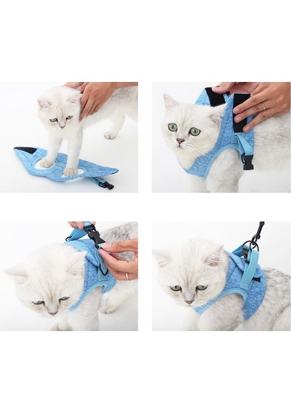 Kedi Tasma Evcil Hayvan Göğüs Kablo Demeti Tasması, Boyut: S (Gök Mavisi) (Yurt Dışından) fiyatları