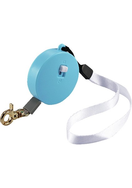 Otomatik Teleskopik Köpek Çekiş Halat Küçük Pet Retractor (Yuvarlak Mavi) (Yurt Dışından)