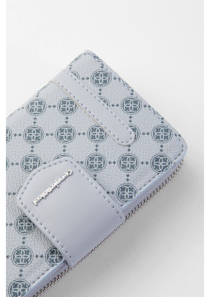 Monogram Kadın Orta Boy Cüzdan 65256MP Buz Mavi