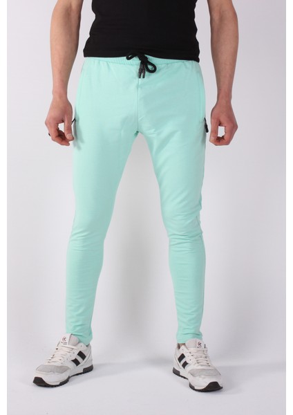 2 Iplik Paça Reşme Düz Erkek Eşofman ALTI-2215