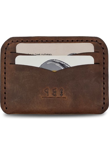 Deri / Athena Signature Cüzdan - Antik Taba