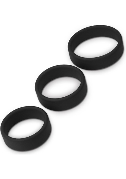 3 Farklı Boyutta Extra Esnek Silikon Penis Halkası