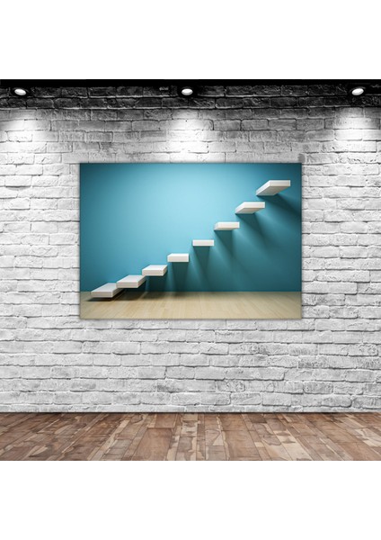 Home Üç Boyutlu Merdivenler Tasarımlı Kanvas Tablo 30 x 50 cm - 1