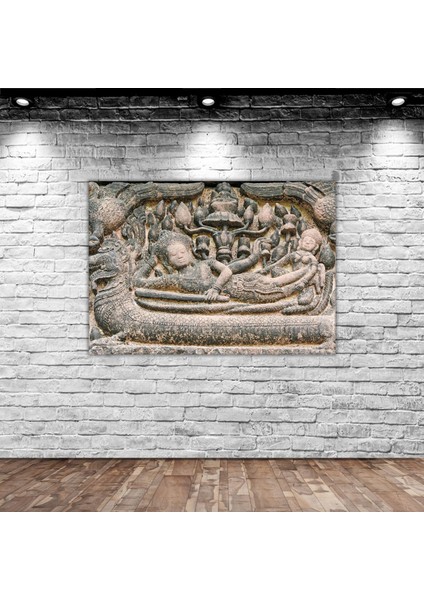 Home Duvar Oyma Tasarımlı Kanvas Tablo 30 x 50 cm - 5