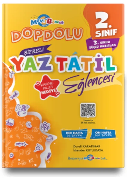 Mavi Boncuk Yayınları 2. Sınıf Şifreli Yaz Tatil Kitabı