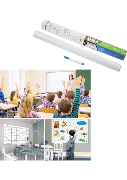 Yapışkanlı Beyaz Yazı Tahtası Plan Proje Iş Ofis Ev Uyumlu Esnek Kara Tahta Duvar Cam Sticker Board fiyatları