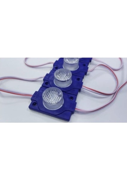 12 Volt 1.5 Watt Tek Mercekli Modül Led Mavi (10 Adet)