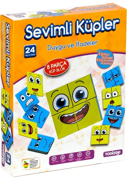 Samatlı Oyuncak 83907 Sevimli Küpler Duygu ve Ifadeler  -Samatlı