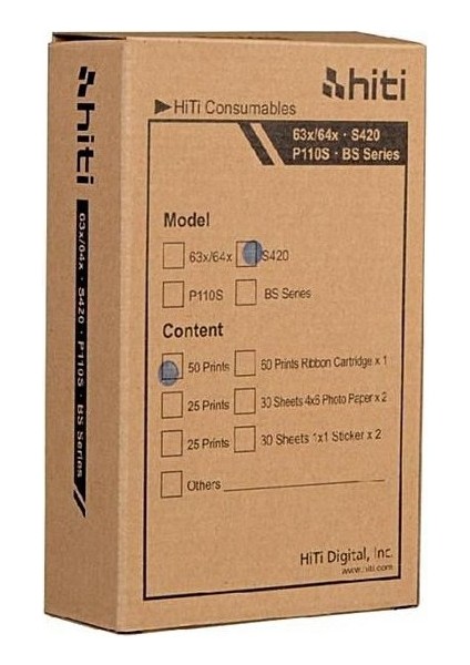 S420 Fotoğraf Kağıdı 50'lik 10X15CM Fotoğraf Kağıdı ve Ribbonu modelleri