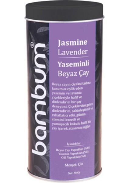 Jasmine Lavender - Yasemin ve Lavantalı Beyaz Çay