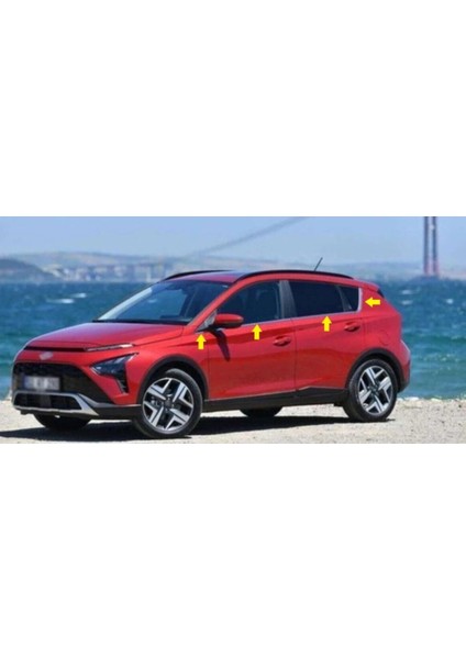 Hyundai Bayon Krom Cam Çıtası 8 Parça 2021> Paslanmaz Çelik fiyatları