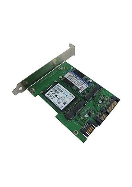 2 Port Msata Sata Çevirici 2 Li M-Sata Sata Kart Dual Msata Adaptör 2 Port Msata SSD Adaptör