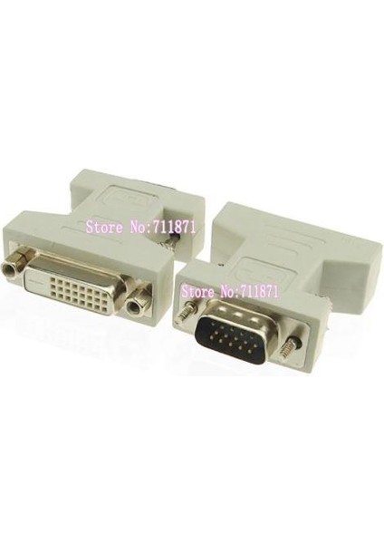 24+1 VGA DVI Çevirici Erkek VGA Dişi DVI Çevirici