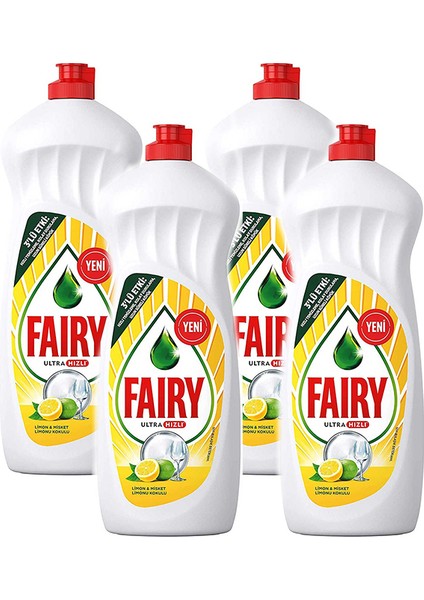 Ultra Hızlı Limon & Misket Limonu Kokulu 650 ml 4 Adet