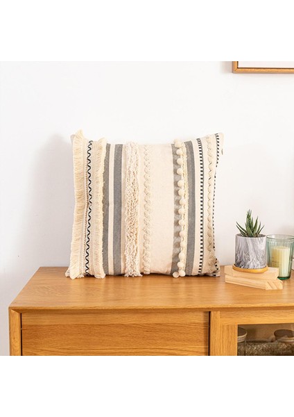 Fas Boho Atmak Yastık Kapak Kare Dokuma Yastık Kılıfı Kanepe Kanepe Kare 45X45 cm(Yurt Dışından) fiyatları