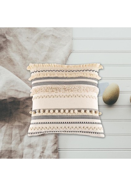 Fas Boho Atmak Yastık Kapak Kare Dokuma Yastık Kılıfı Kanepe Kanepe Kare 45X45 cm(Yurt Dışından) modelleri