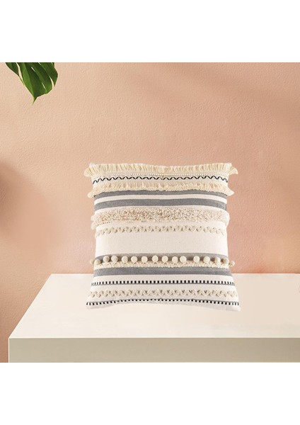 Fas Boho Atmak Yastık Kapak Kare Dokuma Yastık Kılıfı Kanepe Kanepe Kare 45X45 cm(Yurt Dışından) fırsatları