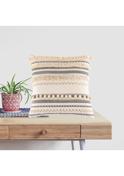 Fas Boho Atmak Yastık Kapak Kare Dokuma Yastık Kılıfı Kanepe Kanepe Kare 45X45 cm(Yurt Dışından) indirimleri