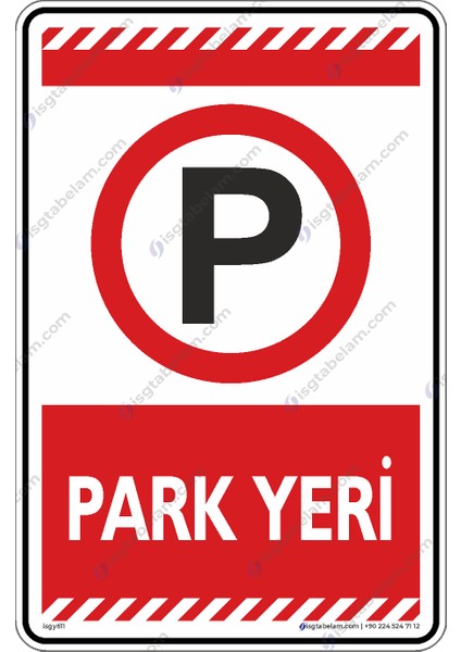 Park Yeri/25x35cm/Etiket