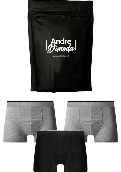 Erkek 3'lü Boxer 1. Sınıf Kumaş Premium Paket Özel Dizayn. Düz Likralı Boxer Şort Çeyizlik Hediyelik