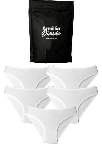 Merry Secret's Kadın Günlük Bikini Külot Hijyenik Premium Paketinde Penye Esnek Kumaş