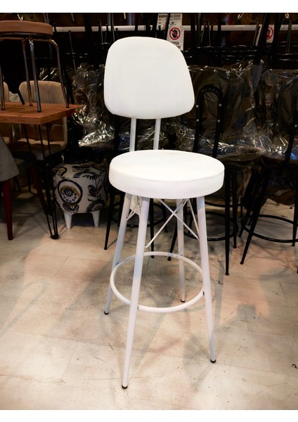 Dolce Bar Sandalyesi 65 cm Beyaz.90 Ile 100 cm Arası Ada ve Masalara Uygundur fiyatları