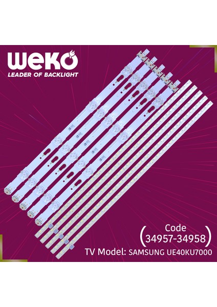 WKSET-5082 34957X5 34958X5 S_KU6K_40_FL30 10 Adet LED Bar