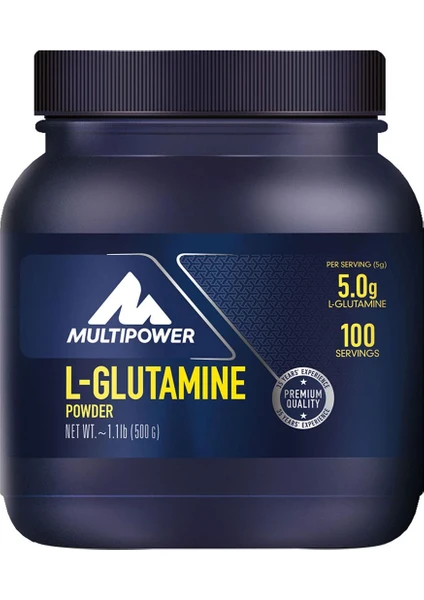 L Glutamine Powder 500 Gr Glutamin Aromasız 100 Servis