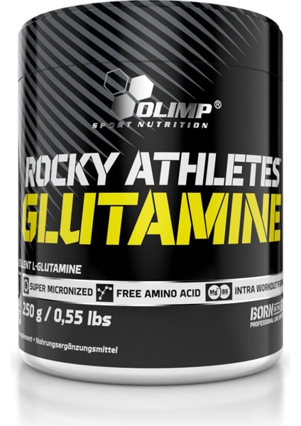 Rocky Athletes Glutamine 250 Gr Glutamin Powder Mikronize