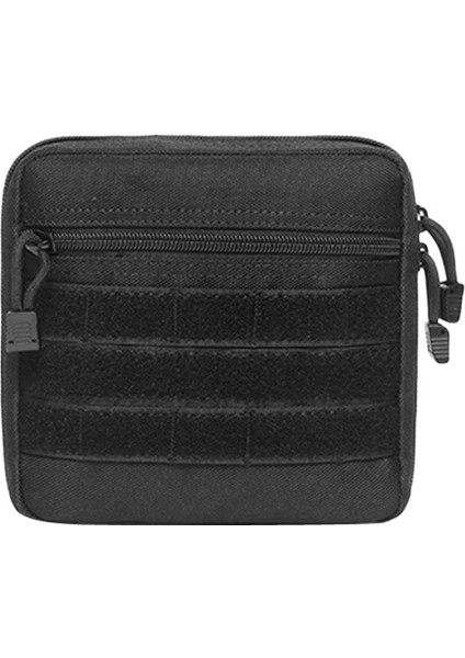 Molle Torbası Ilk Yardım Acil Bel Çantası Küçük Yardımcı Torba Torbası Siyah (Yurt Dışından)