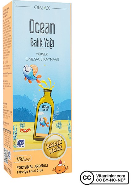 Ocean Balık Yağı Şurup 150 Ml