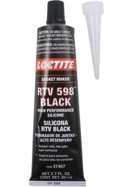 Rtv 598 Isıya Dayanıklı  Siyah Silikon Conta 80 ml