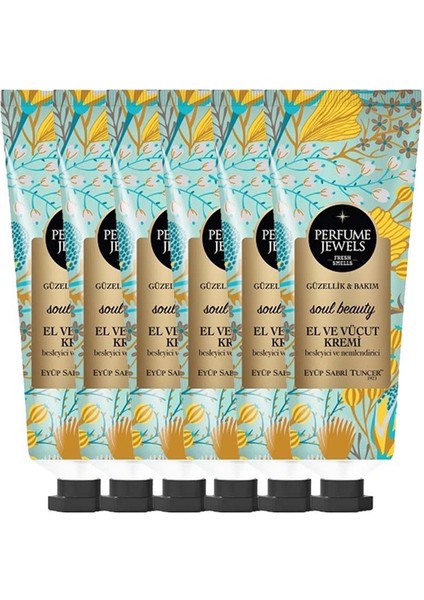 Perfume Jewels Soul Beauty El ve Vücut Kremi 50 ml x 6
