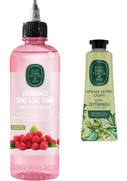 Frambuazlı Sirke & Saç Toniği 500 ml ve Ayvalık Zeytin Çiçeği 50 ml