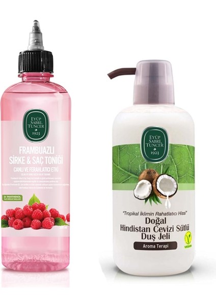 Frambuazlı Sirke & Saç Toniği 500 ml ve Duş Jeli