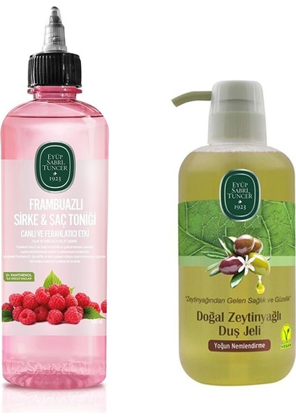 Frambuazlı Sirke & Saç Toniği 500 ml ve Duş Jeli
