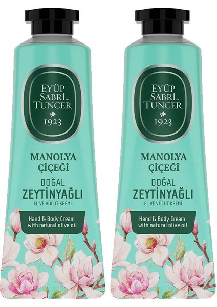 El ve Vücut Kremi Manolya Çiçeği 50 ml x 2