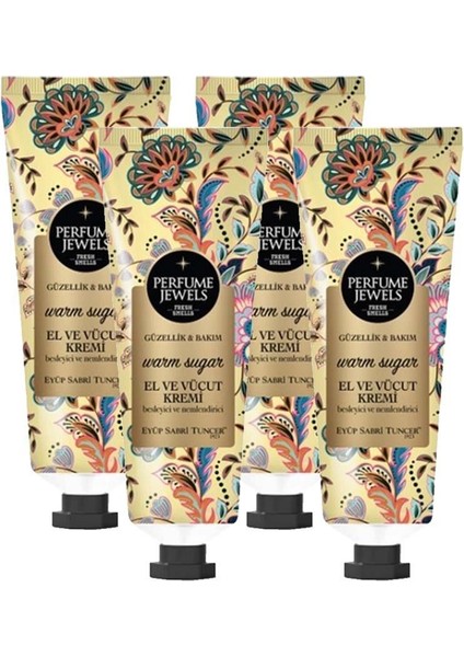Pj El ve Vücut Kremi Warm Sugar 50 ml Tüp x 4