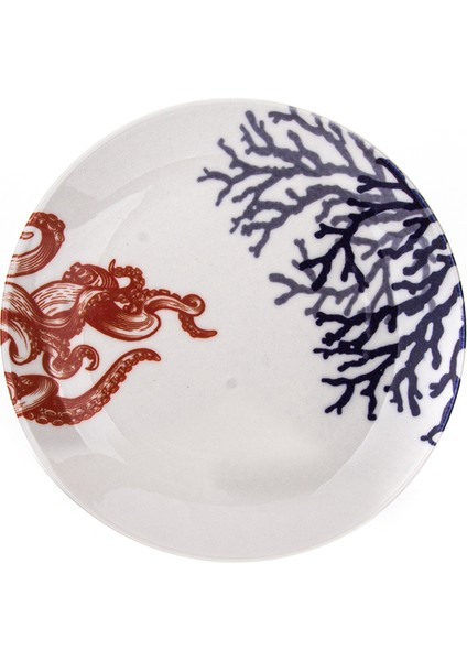 Marine Ahtapot Düz Tabak 19 cm