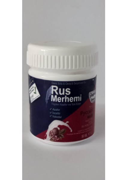 Rus Merhemi Tüy Dökücü 50ML 2ADET