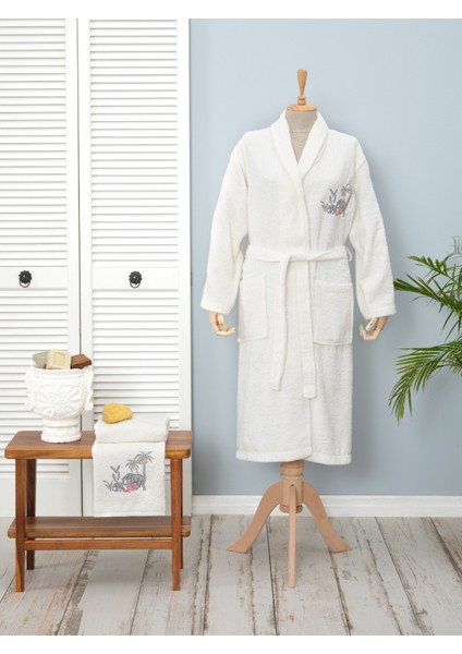 Elephant Kadın Bornoz Set S/m