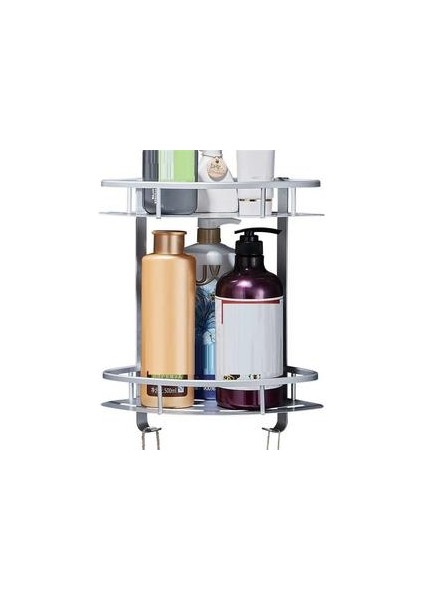 Uzay Alüminyum Banyo Rafı Dahili, Duvarda Sıhhi Sorgulama, Güçlü Yatak Kapasiteli Tripod, Duvara Monte Duş Jeli modelleri